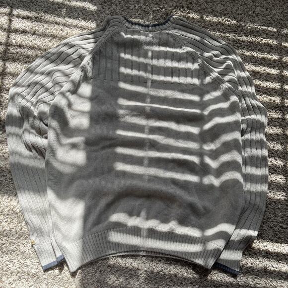 Columbia Pullover Sweater Mens L Brown Crew Neck Ribbed Knit 100% Cotton Casual - Picture 8 of 8